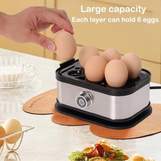 Electric Egg Cooker Omelet Maker with Auto Shut-Off Large Capacity