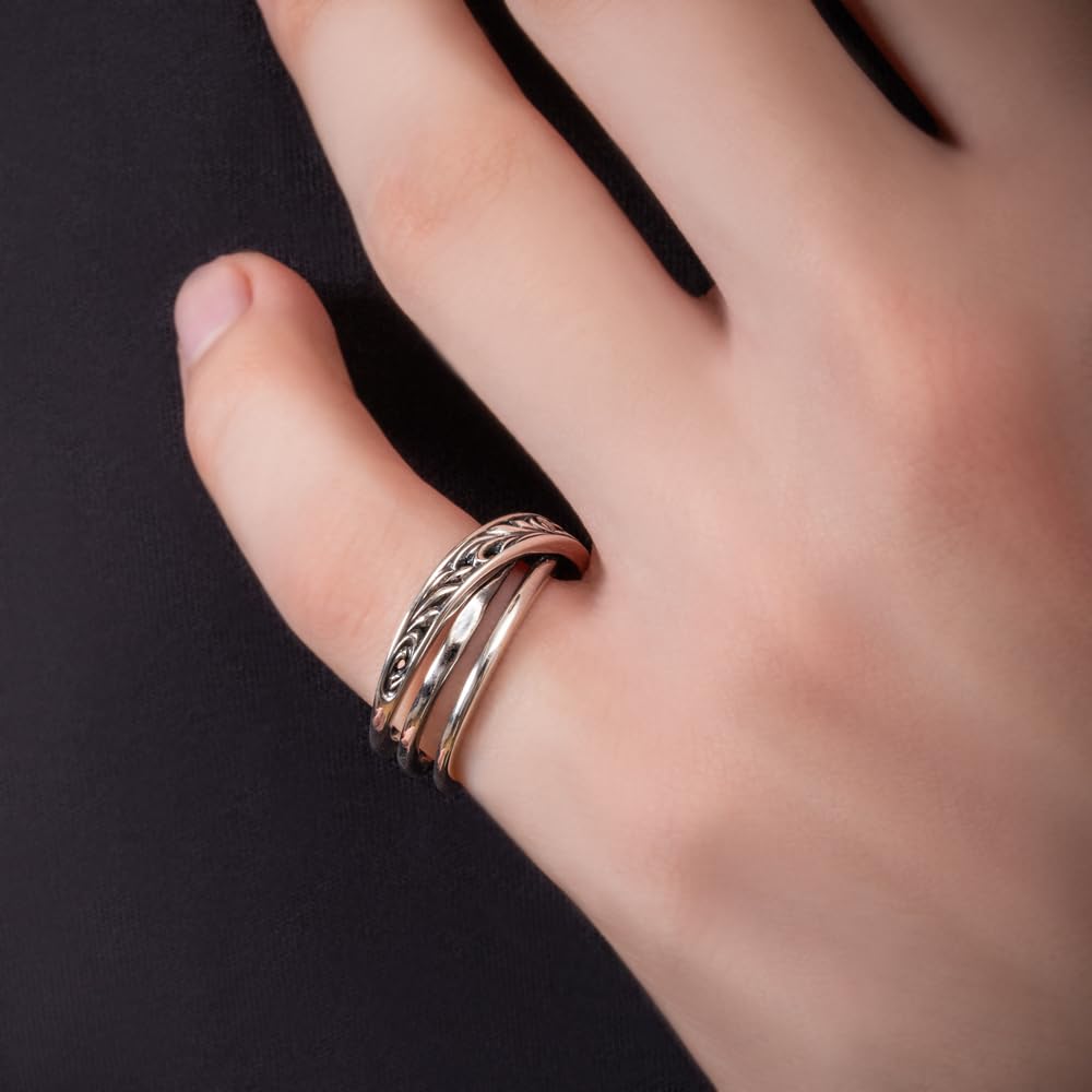 Artemis Classic Eternity Forever Ring Silver Accessory for Men and Brand Silver 925 ACR0302, Women, Jewelry, Ring, (Size 20)