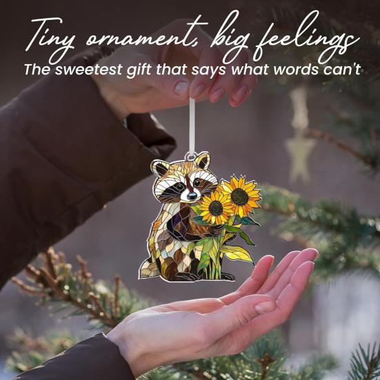 2D Acryl Tier Sonnenfänger Dekoration Innen Außen Garten Hof Fenster Wandbehang Buntglas Hängeornament