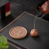 Purple Clay Golden Toad Incense Burner: Zen Desktop Aromatherapy Holder for Home