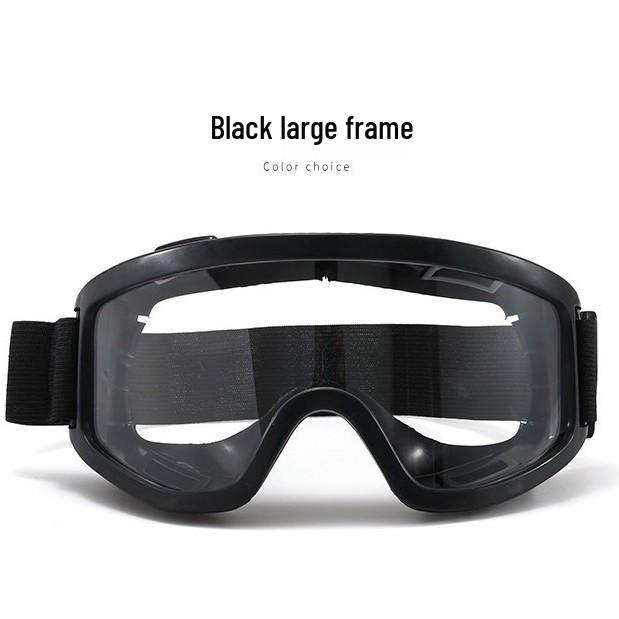 Large Frame Anti-Mist Safety Goggles with Impact Protection and Dustproof Shield