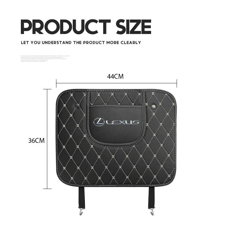 1Pcs Car Anti-Kick Pad Mat Seat Backrest Protector Cover For Lexus ES RX LS IS NX CT LX IS250 IS200 CT200h GS300 LS430 RX450hFP0
