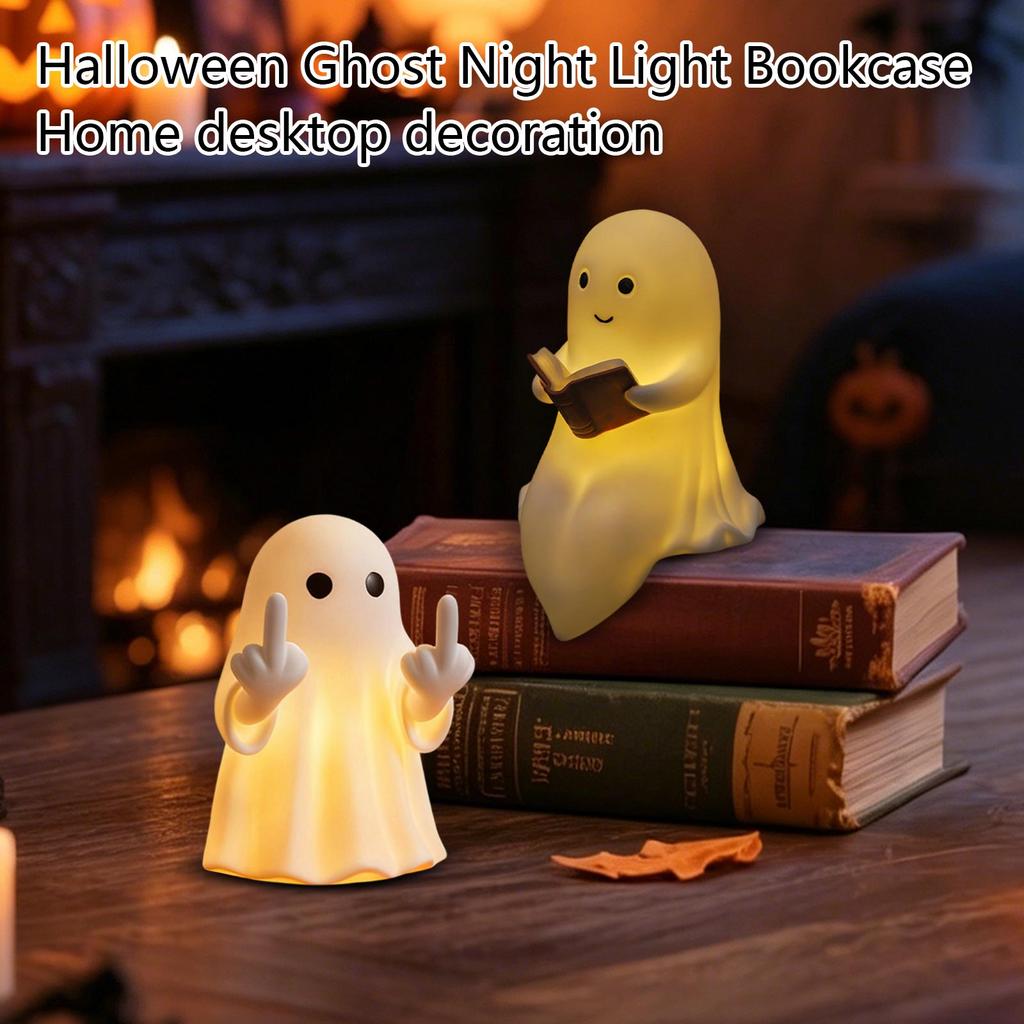 Halloween Night Light for Bookshelf Home Desk Decoration, Battery Operated