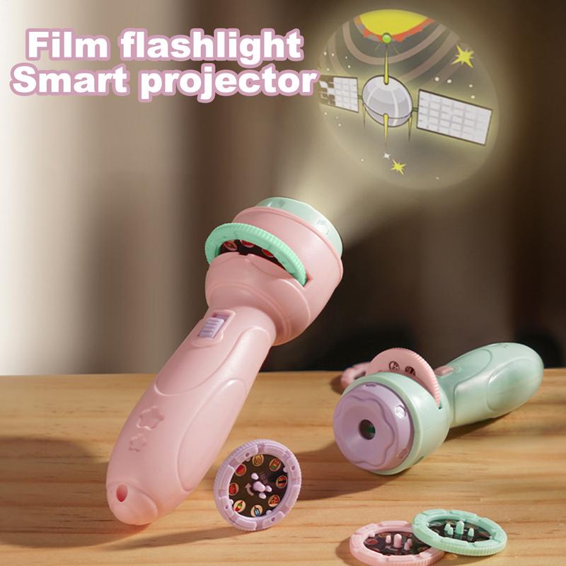 120 Patterns Flashlight Projector Toy for Kids Projector Torch Educational Cartoon Projector Lamp Bedtime Sleeping Story Book