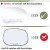 Passenger Side Replacement Mirror Glass - compatible with Dodge vehicles - Dakota 1997-2004, Durango 1998-2003 - non-heated, without backing plate