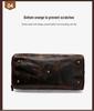 Extra Large Men's Genuine Leather Travel Bag with Shoe Compartment - Handheld, Crossbody, Single Shoulder