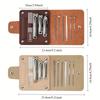 Xiaomi 10pcs Professional Nail Care Set with Anti-Splash Features Nail Clipper File And Ear Spoon Tools Comes in a Foldable Leather