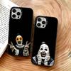 Horror Kunst de Clown Grappig Telefoonhoesje Voor iPhone 17,16,15,14,13,12,11 Plus,Pro Max,XS,Kleurrijk Zilver Zwart Hoesje