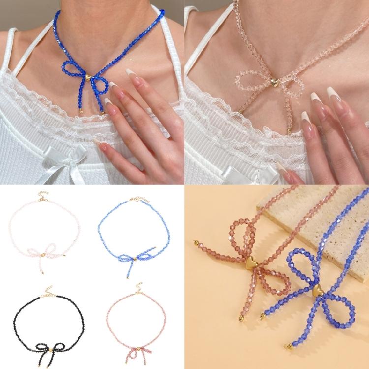 Fashionable Sturdy Beaded Necklace Charm Pendant with Crystals Butterfly Designs for Stylish Women Ladies Daily Use