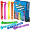 32Pcs Sea Mini Bubble Wands Assortment 8 Styles 8 Colors Bubble Party Favors for Kids, Bubbles for Kids, Themed Birthday Party Favors, Classroom
