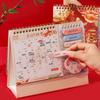 Chinese Style Desktop Paper Calendar Koi Fish Agenda Organizer  Home Office Supplies