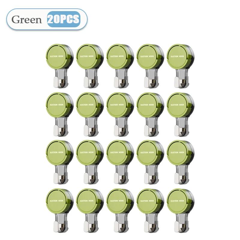 1-20PCS Suction Cup Hook Reusable Stronge Vacuum Bathroom Suction Cup Hooks Waterproof Towel Rack Clothes Hanger Hook Accessor