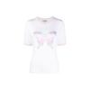 Ganni Ss23 Butterfly Print Pullover Round Neck T-Shirt Women Tops White T3353-151