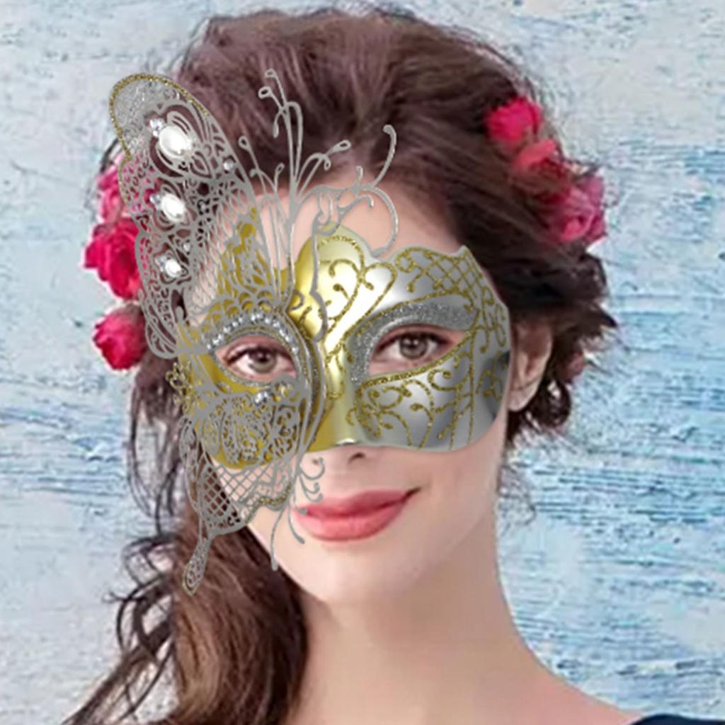 2Pcs Fashionable Butterfly Masquerade Masks Costume Face Covering For Theater Performances And Special Occasion Outfits