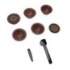 Reusable Capsule Kit For Nestle Vertuoline Coffee Machine with 5pcs Empty Refillable Pods 2pcs