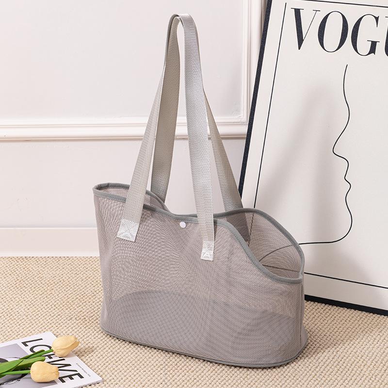 Cat Handbag Supplies Mesh Portable Breathable Cat Bag Foldable Resistant To Scratches Puppy Backpack Fashionable Pet Cats Bag