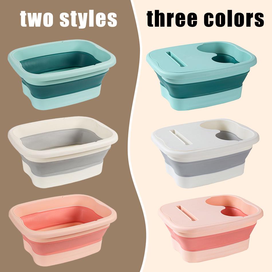 Katlanabilir Ayak Banyosu Masaj Kovası Islatma Kovası Katlanır Havza Spa Ayak Banyosu Kovası Ev Sauna Küvet Pedikür Banyo Küveti