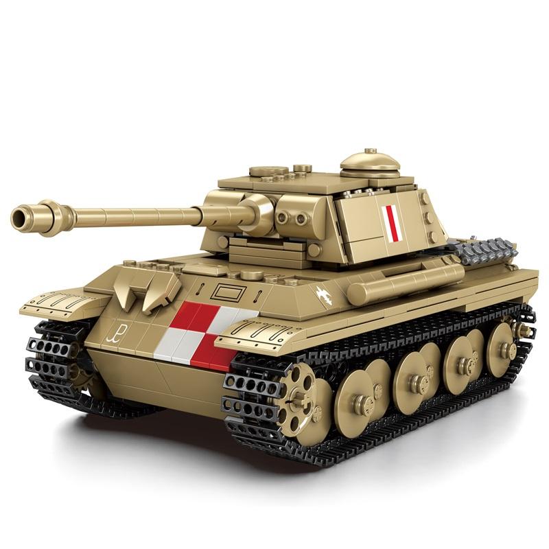 

New 1:23 Tank Building Blocks Model WW2 Bricks Sets DIY Military Toys for Boys Kids Adult Christmas Gifts 969pcs Creative Toy