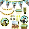 Exciting Excavator Vehicle Truck Party Supplies For Boys Birthday Celebration Decor