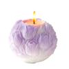 Embossed Flower Candle Silicone Molds Food Grade Silicone Easy Demold for Epoxy Resin Candle Soap Chocolate Baking Mould