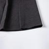 Lizhiqi Women's Woolen A-Line Pleated Midi Skirt - 2024 Winter Collection, High Waist, Slimming Fit