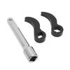 3Pcs Pry Bar Wrench Adapter Set Square and Star Pry Bar 12in Drive Wrench Adaptor Head Set