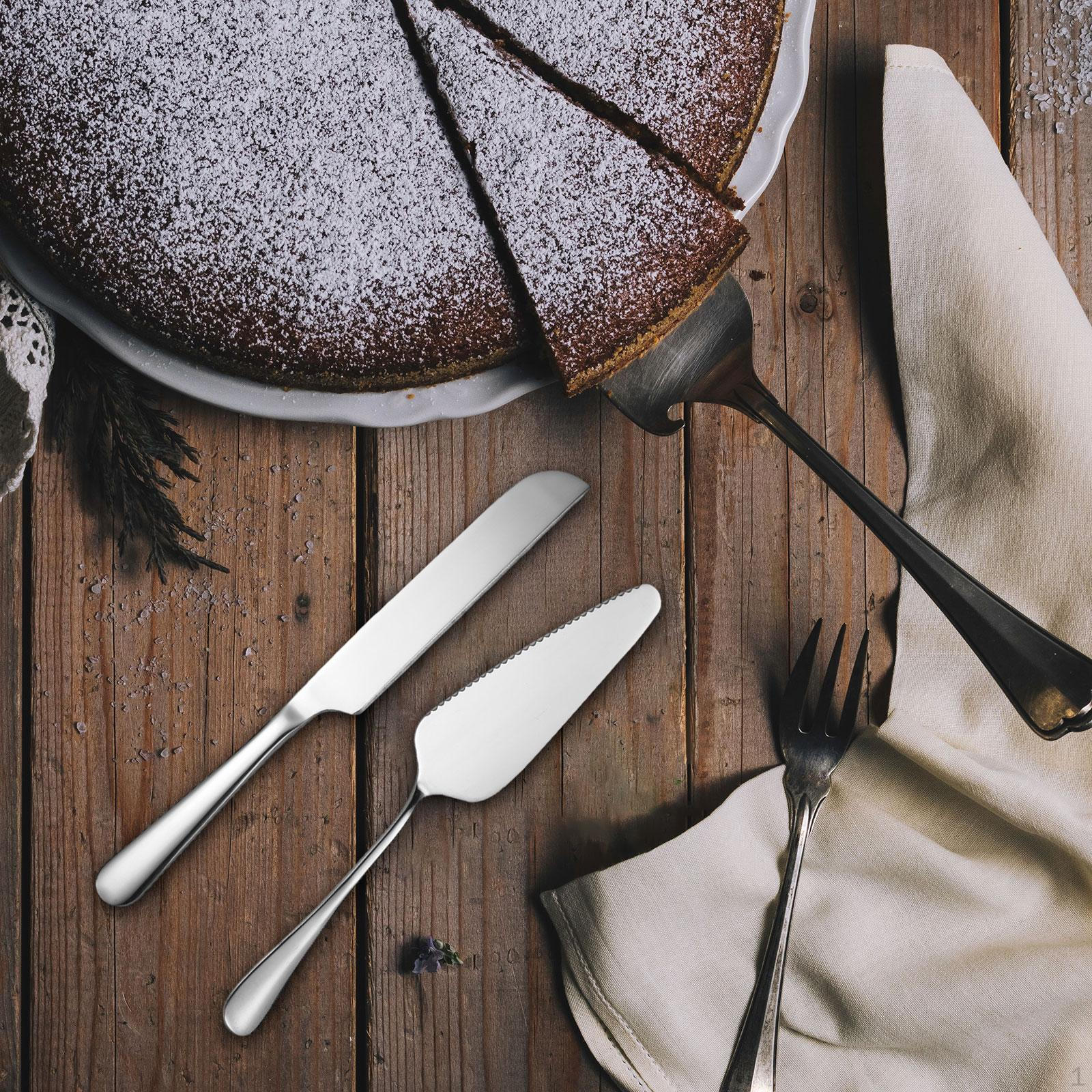 

Элегантный набор для сервировки торта из нержавеющей стали для особых случаев