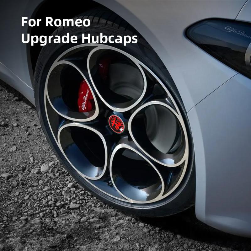 2026 Horké Alfa Romeo 4ks 60mm Středová krytka kola Kryt náboje Znak Odznak Samolepka Autopříslušenství Pro Alfa Romeo 4C 159 166 Spider G