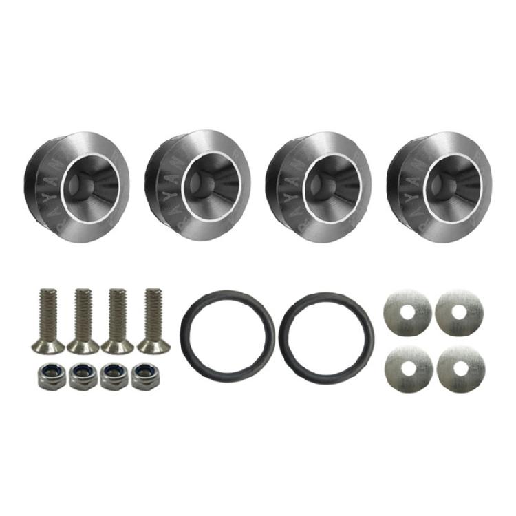 

Comprehensive Car Bumper Stabilization Kit With Washers Screws Included for Competitive Enthusiasts Daily Drivers Alike серебряный