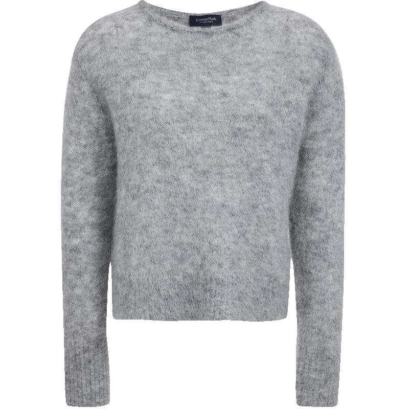 VEROMODA Mohair Wool Blend Detachable Scarf Sweater S