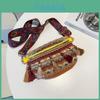 Retro Colorful Waist Bag With Tassels And Zipper Closure For Daily Wear