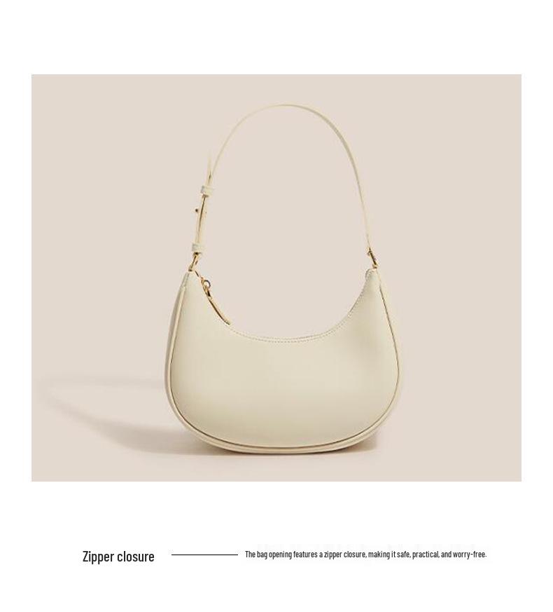 2025 Trendy Women's Crescent Underarm Bag - Summer High-End Single-Shoulder Temperament Handbag