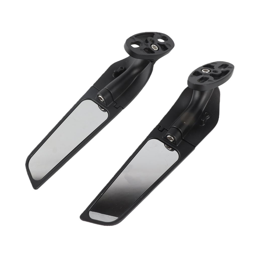 2pcs Motorcycle Rearview Mirror Adjustable Rotating Wind Wing Mirror Replacement for Ninja 250 300 H2 H4