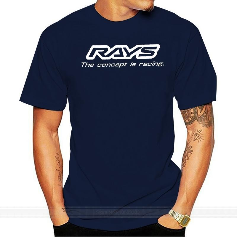 NEW Logo RAYS Volk Racing TSHIRT Men cotton tshirt men summer fashion tshirt euro size S