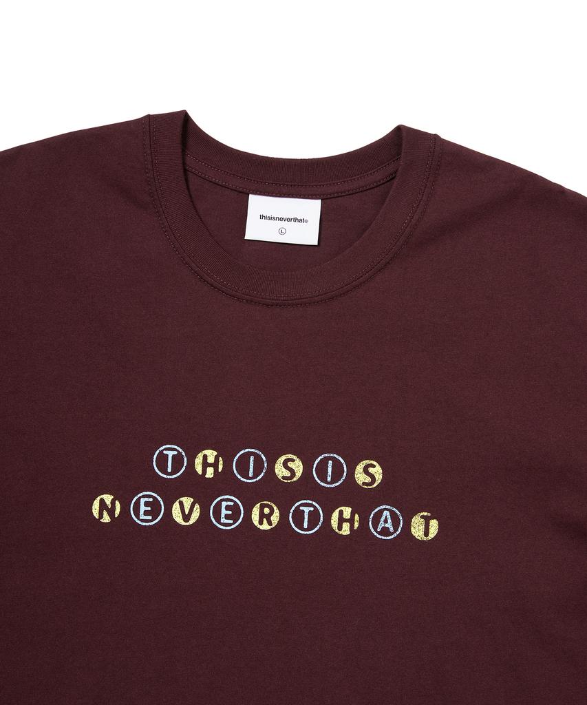 THISISNEVERTHAT Orb Type Tee Burgundy