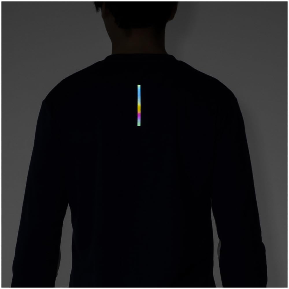 Mizuno Running Wear Dry Aeroflow Long Half Highly Estate Blue T-Shirt, Sleeve, Zip, Breathable, Reflective, J2MAB505, Men's,