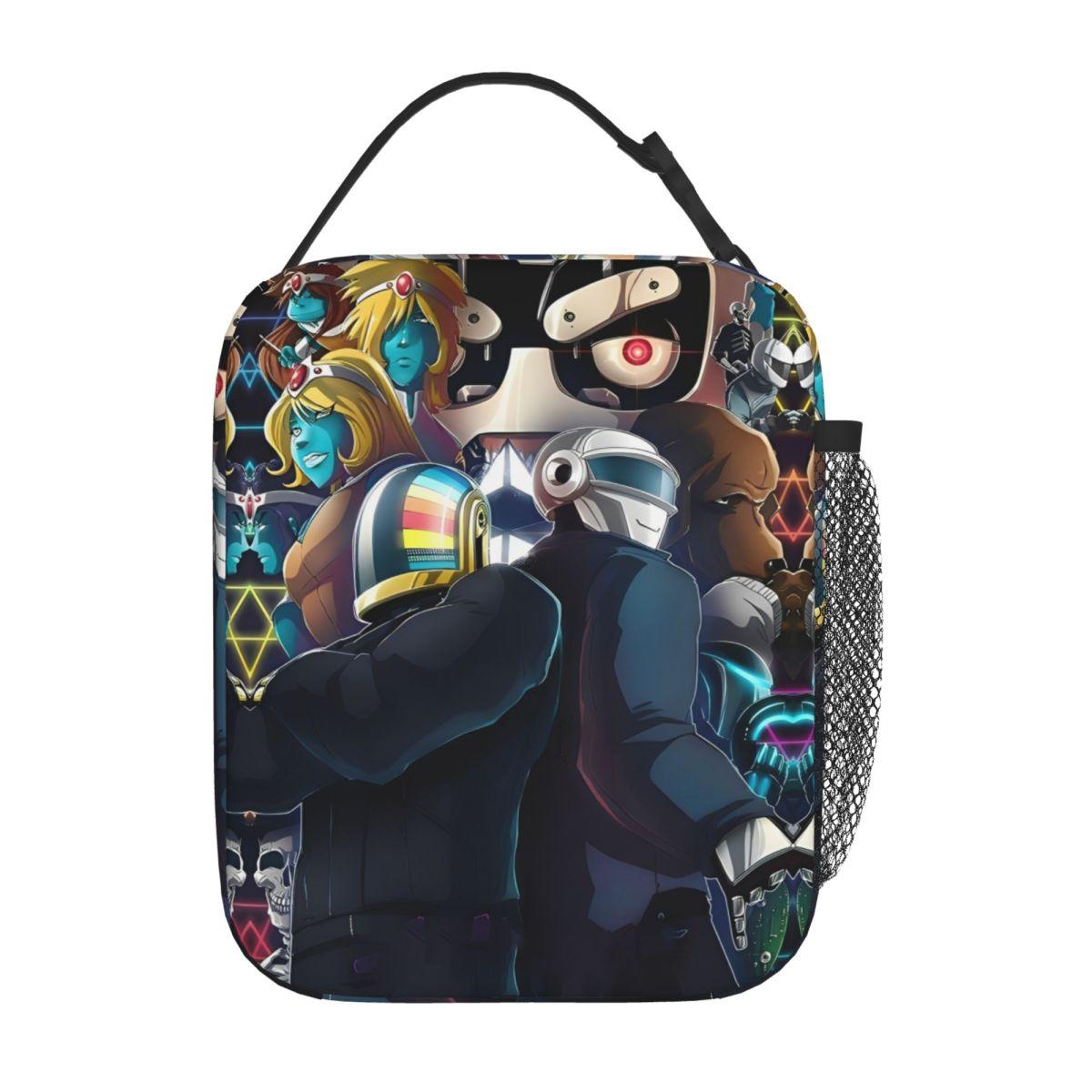 Daft Punk Lunchtas Draagbare Geïsoleerde Lunchbox Strand Grafisch Ontwerp Koeltas Leuke Oxford Thermische Tote Handtassen One Size