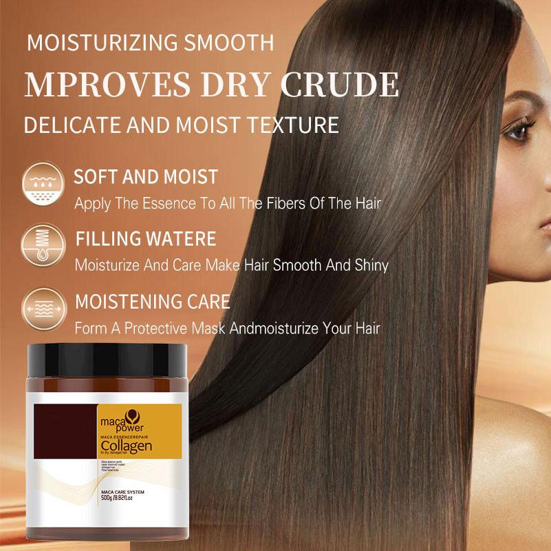 Collageen Haar Diepe Conditionering Arganolie Collageen Haarmasker Voor Droog Beschadigd Haar Alle Haartypes 250ml