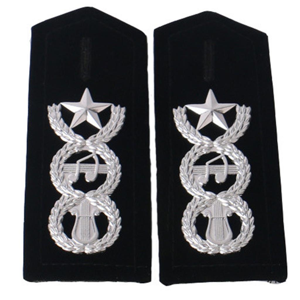 Shoulder Epaulets Uniform Epaulettes Shoulder Boards/Collar Flower for Professional Uniform Accessories Stage Performers