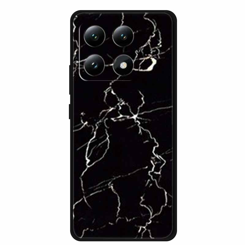 For Xiaomi 15T 5G Case Soft Silicone Black Phone Cover for Xiaomi 15T Pro 5G Cartoon Wolf Lion Bumper Dustproof Coque for Mi 15T