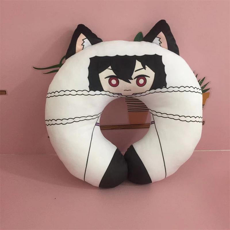 Bungou Stray Dogs Edogawa Rampo Cosplay Seyahat Boyun Yastığı Fyodor Dostoyevsky U Şekilli Peluş Yastık Oyuncak