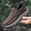 Fashion New Trend Men Genuine Leather Loafers Spring Autumn Hiking Shoes Stylish Outdoor Casual Shoes Cowhide Man Slip On Shoe Moccasins