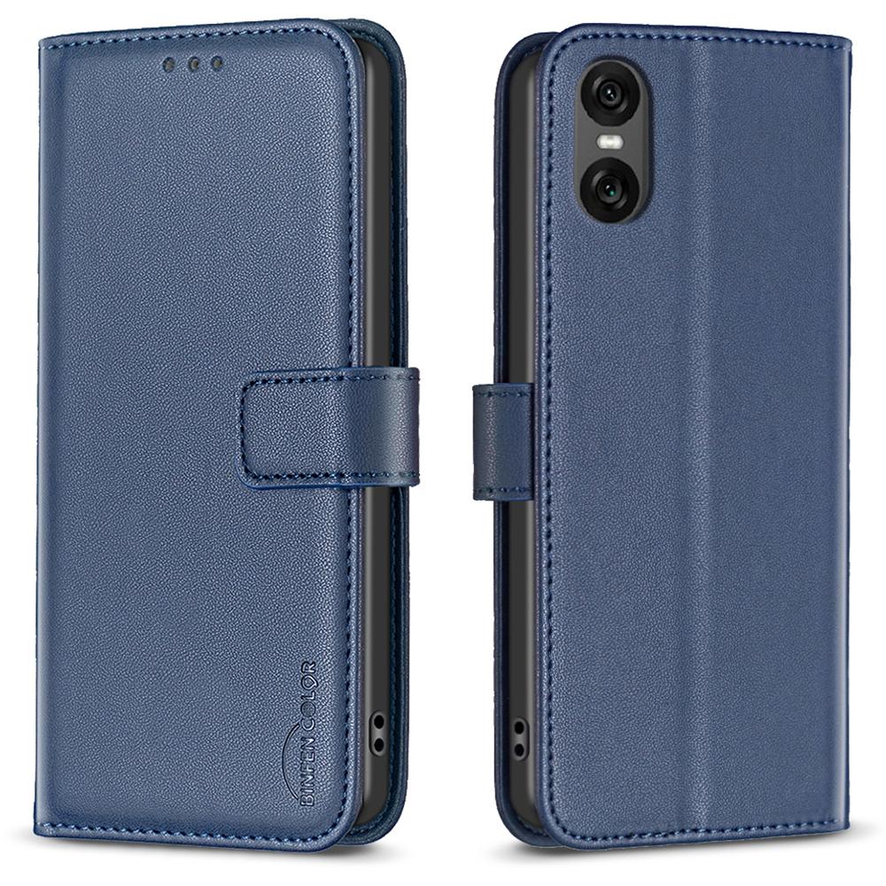 BINFEN COLOR BF17 Für Sony Xperia 10 VI Hülle PU Leder Magnetverschluss Klapphandyhülle