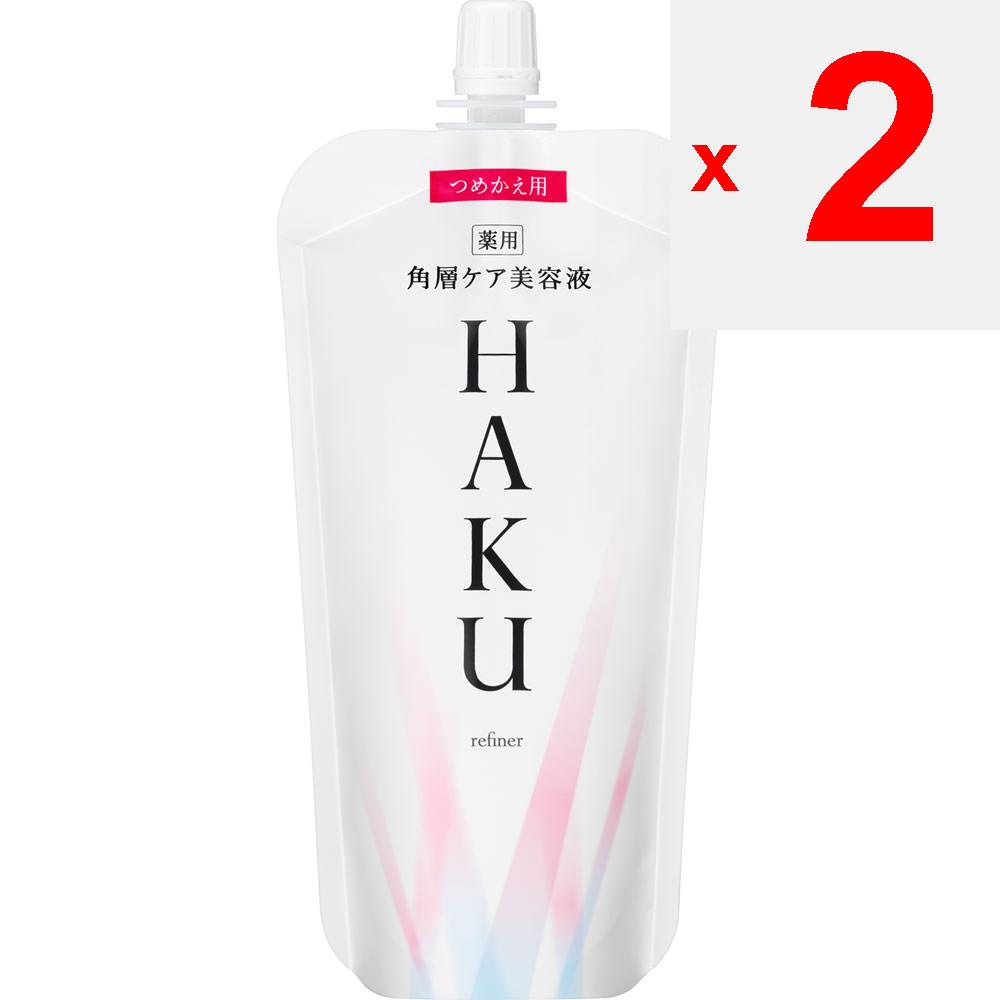 Shiseido HAKU Refiner Refill 110ml (Quasi-drug) Beauty liquid After applying toner in the morning and at night, apply 3 times the amount from the disp