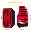Car Pedals 1set Universal Aluminum Automatic Transmission Car Pedal Cover Non-Slip Brake Fuel Gas Foot Pad Set Kit Pedals