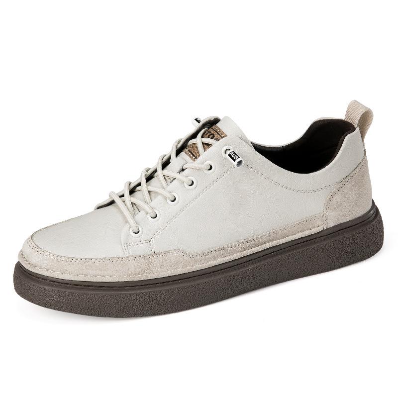 

Мужская обувь лето и осень модная британская деловая повседневная обувь корейская версия ретро дышащая спортивная обувь туфли на одной педали 45 бежевый