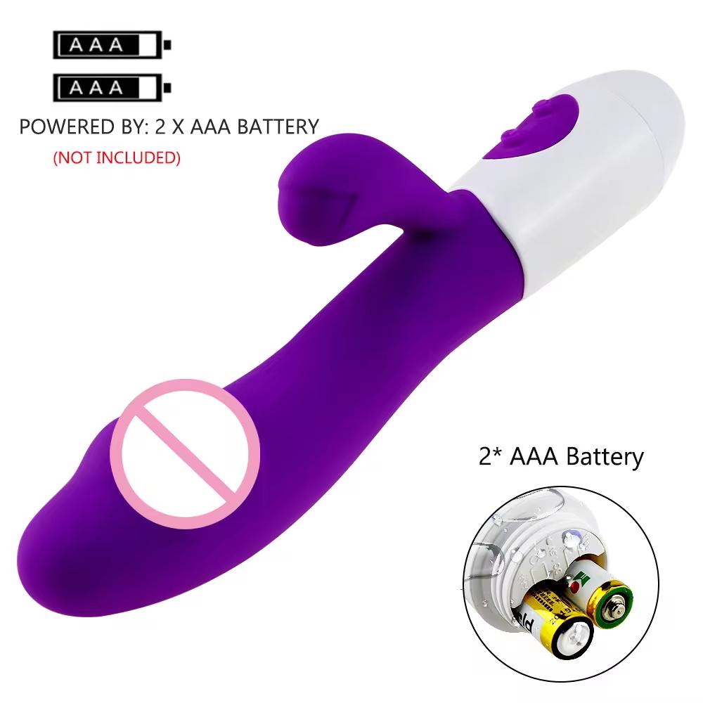 Powerful Dildo Rabbit Vibrator G Spot Clit Vagina Anal Stimulator Nipple Massage Masturbator Female Sex Toy for Adults Couple