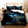 Purple Lavender Butterfly Comfortable Duvet Quilt Cover Pillowcase Bedding Set Children Bedroom Decoration Home Textile
