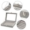 Durable Ring Tray Soft Display Case Storage Box Velvet Ring Box Jewelry Organizer