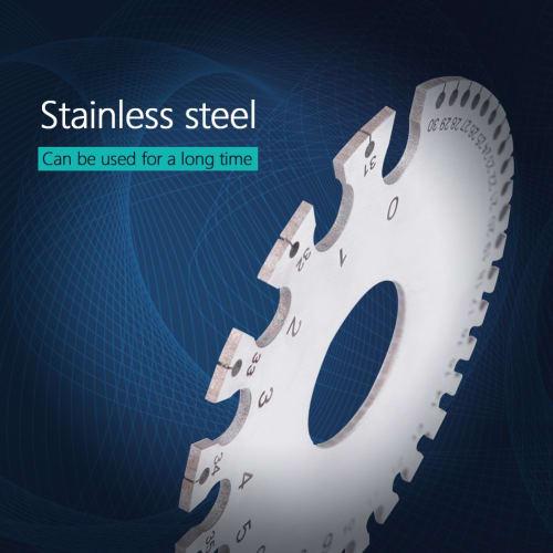 Hilitand Stainless Steel 2-Sided Round Wire Thickness Measuring Instrument Tester Ruler Gauge Diameter Tool for Wire Thickness Measurement